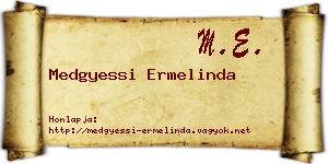 Medgyessi Ermelinda névjegykártya